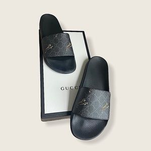 Gucci GG Supreme Men’s Tiger Slide